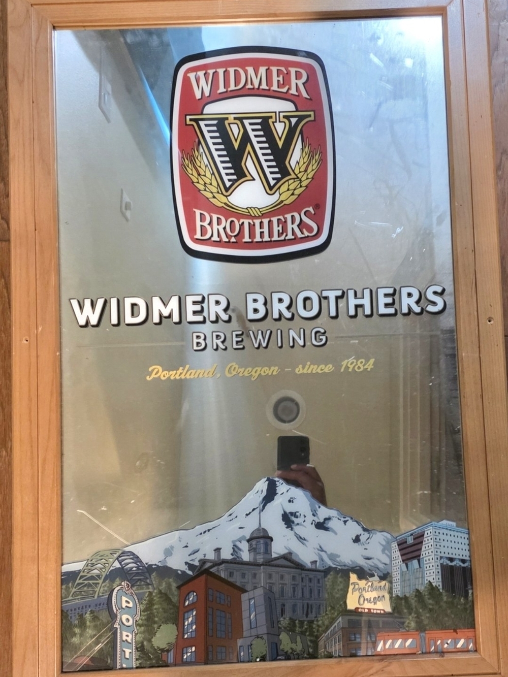 Widmer Brothers Brewing Decorative Mirror - Logo & Portland Scene